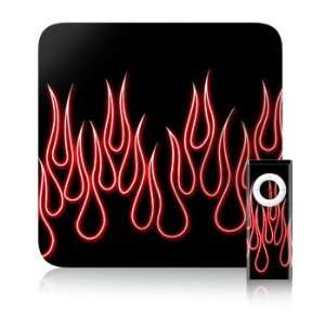  Red Neon Flames Design Apple TV Skin Decal Protective Sticker 