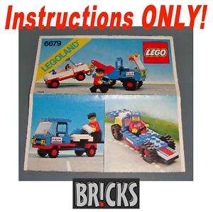 INSTRUCTIONS ONLY LEGO #6679 EXXON TOW TRUCK c1980 vhtf  