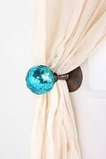 Blue Glass Curtain Tie Back