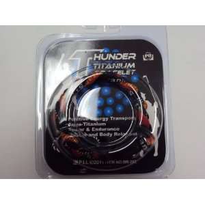  Thunder Titanium Bracelet Energy Balance Black & Red: Toys 