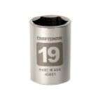 Craftsman 19mm Easy To Read Socket, 6 pt. STD, 1/2 in. drive