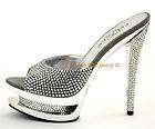PLEASER Rhinestone Couture Glamour Evening Pumps Heels 885487570600 