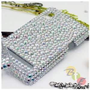   Protector Hard Case for Motorola A955 / Droid 2   Silver Stone (Silver