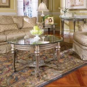    Galloway Collection Round Coffee Table Set: Furniture & Decor