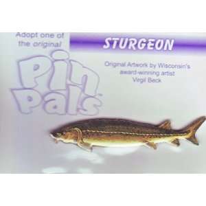 STURGEON FISH LAPEL PIN 