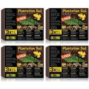  Exo Terra Plantation Soil, 8 qt. 12 pack (4 x 3pk) Pet 