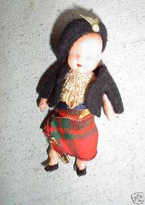 Miniature Vintage Plastic Roddy Holland Boy Doll  