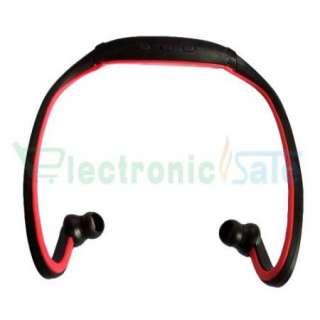 Sports Wireless Headphone Earphone MP3 Player Support UP SD TF Card 