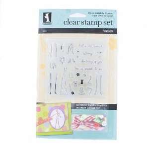   Clear Peg Stamp Set Fashion, With Embellishments