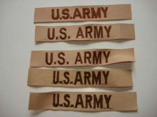   Of 5 US ARMY Pocket Tapes Patches   Military Issued and Unused  