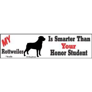  Rottweiler Honor Bumper Sticker Automotive