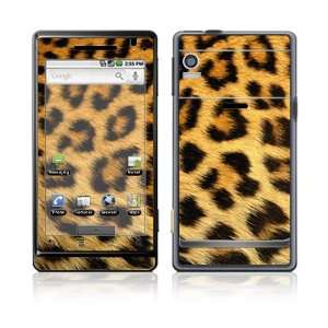 Motorola Droid Decal Skin   Leopard Print 