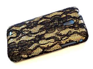 Designer Gold Sequin Flower Cover Case For Samsung Galaxy S 2 Epic 4G 