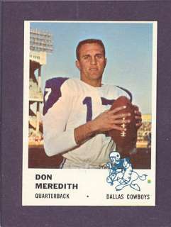 1961 Fleer #41 Don Meredith Rookie Cowboys (EX/MT) *568  