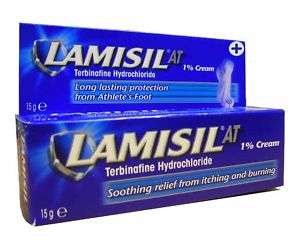 LAMISIL ATHLETES FOOT/JOCK ITCH AT CREAM LGE 15G SIZE 5012131700105 