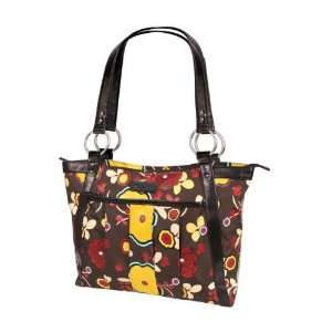   Eco friendly Casual 15.4 Laptop Tote   Mocha Floral 