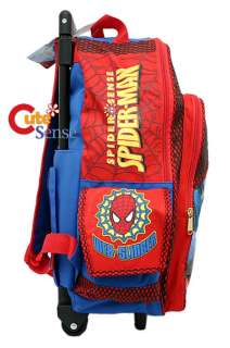 Spiderman Spidersense Roller backpack School Rolling Bag 3