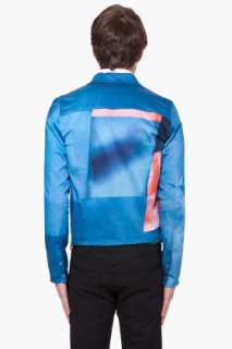 Paul Smith Blue Printed Jacket for men  SSENSE