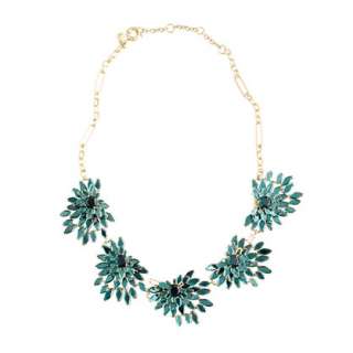 Feathered crystal necklace   necklaces   Womens jewelry   J.Crew