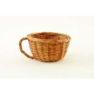   Decoration Stained Willow Coffee Cup Shaped Basket: Home & Kitchen