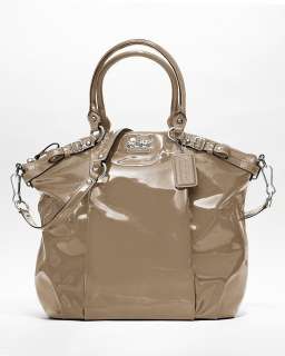 coach madison patent lindsey satchel rich color and luxurious shine a 
