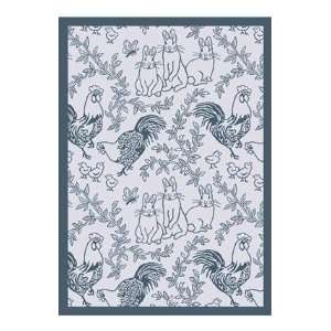  Joy Carpets Feathers & Fur 5 4 x 7 8 blue Area Rug: Home 