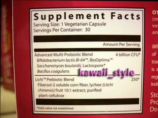   Fruit Probiotic with Lychee Extract 60 Premium Capsules for Diet etc