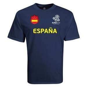  hidden Spain UEFA Euro 2012 Core Nations T Shirt (Navy 