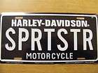 HARLEY DAVIDSON SPORTSTER AUTO TAG LICENSE PLATE NEW