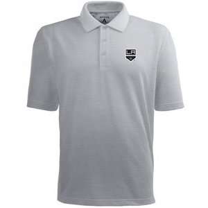 Los Angeles Kings Pique Xtra Lite Polo Shirt (Grey)   Large:  