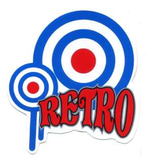 VESPA MOD Target RETRO Vintage Piaggio Rare Sticker K92  