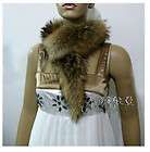 A148 New Real Mink Fur Brown Scarf Hat Shawl Wrap Cap Scarves Cape 