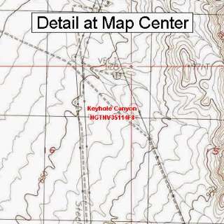  USGS Topographic Quadrangle Map   Keyhole Canyon, Nevada 