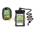 Underwater Black Waterproof Case+Blue Armband For Apple iPod Touch 4th 