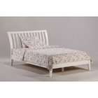   King Platform Bed w Curved Headboard & King Basic Footboard in White