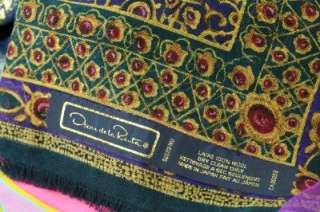 Lot C Vintage Scarves Ladies Accesories Printed Cotton Silk Designer 