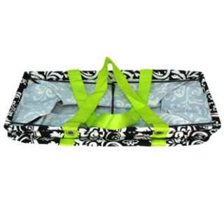   LIME DAMASK Thirty One Quality Large Utility Tote Parisian Floral Pop