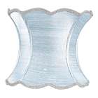 Jubilee Collection X Large Lamp Shade   Scallop Hourglass   Ice Blue