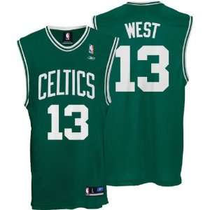 Delonte West Green Reebok NBA Replica Boston Celtics Jersey  