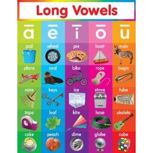   Friend Long Vowels Chart, Multiple Colors (TF2518): Office Products