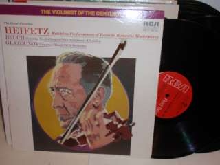 HEIFETZ Glazounov Bruch LP RCA LSC 4011 Stereo vinyl album  