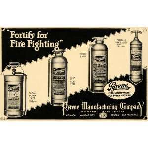  1931 Ad NJ Newark Fire Protection Pyrene Manufacturing 