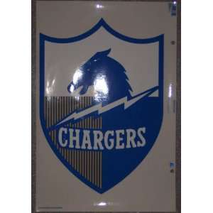  San Diego Chargers Static Window Cling, 18 Inch 