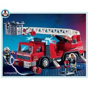Playmobil Fireman Ladder Fire Engine Truck : Toys & Games : 