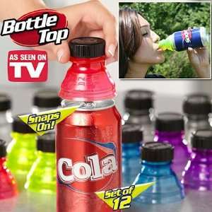  Telebrands Bottle Tops 12 Pack   Reclosable Can Tops 