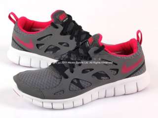 Nike Free Run 2.0 (GS) Dark Grey/Bright Cerise Running 443742 005 