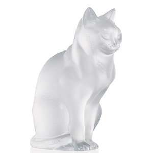 Lalique Figure Sitting Cat   8 3/10 in Toys & Games