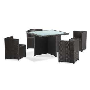 Cyber Furnishing Zuo Turtle Modern OutDoor Dining Table Set at  