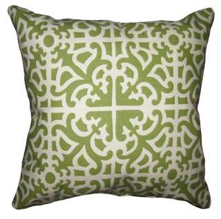   Parterre Grass Geometric Outdoor Lumbar or Square Throw Pillow  