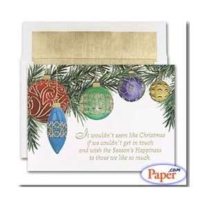  Masterpiece Holiday Cards  FANCY ORNAMENTS   (1 box 